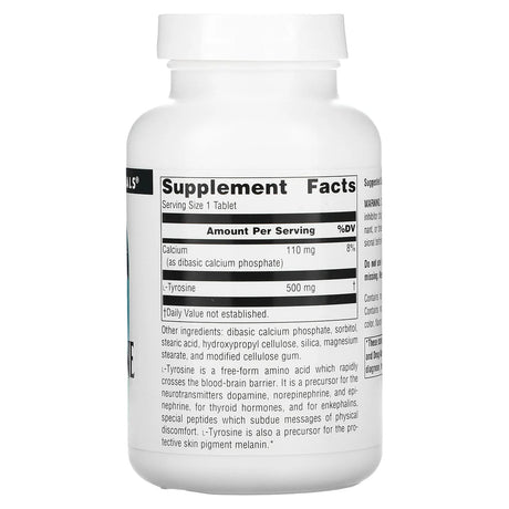 SOURCE NATURALS L-TYROSINE 500MG 100T
