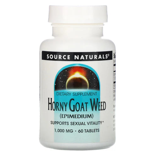 SOURCE NATURALS HORNY GOAT WEED 1000MG 60T