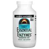 SOURCE NATURALS ESSENTIAL ENZYMES 500MG 360C