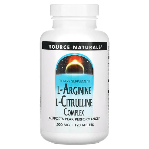 SOURCE NATURALS L-ARGININE L-CITRULLINE 120T