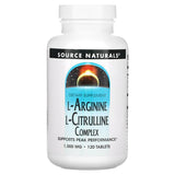 SOURCE NATURALS L-ARGININE L-CITRULLINE 120T