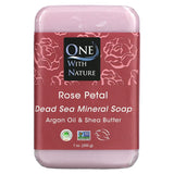 ONE WITH NATURE ROSE PETAL BAR SOAP 7OZ