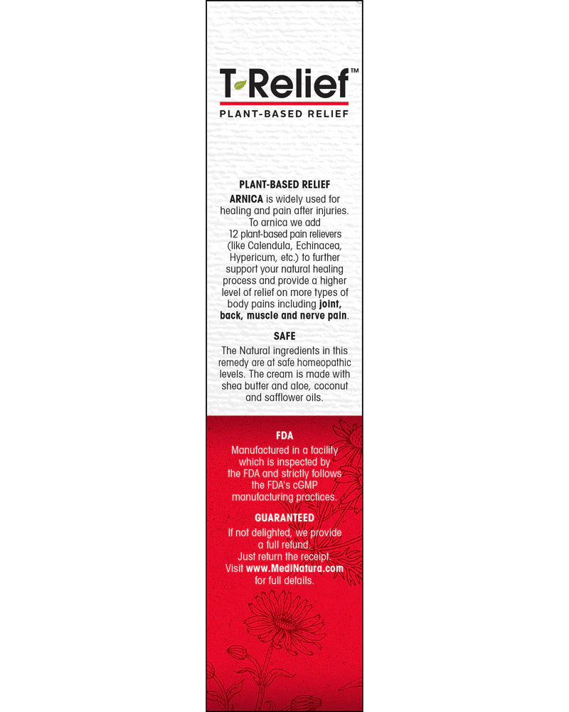 MEDINATURA T-RELIEF PLANT BASED RELIEF ARNICA +12 4OZ