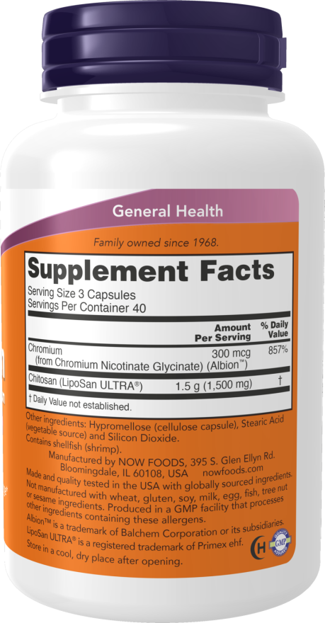 Now CHITOSAN PLUS 500mg  240 VCAPS