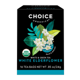 CHOICE ORGANIC TEAS White Elderflower Tea 16 BAG