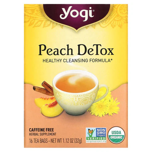 YOGI TEA Peach De-Tox Tea 16 BAG – Williams Natural Foods
