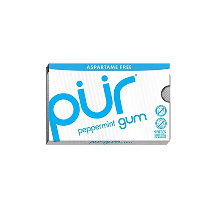 PUR GUM Peppermint Gum 9 Pieces