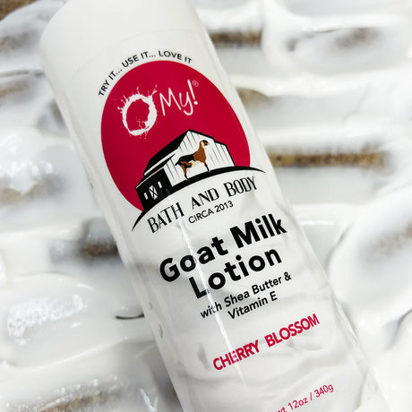 O MY! BATH AND BODYGOAT MILK LOTION CHERRY BLOSSOM 12OZ