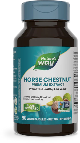 Extracto Premium de Castaño de Indias de Nature's Way, 90 cápsulas veganas