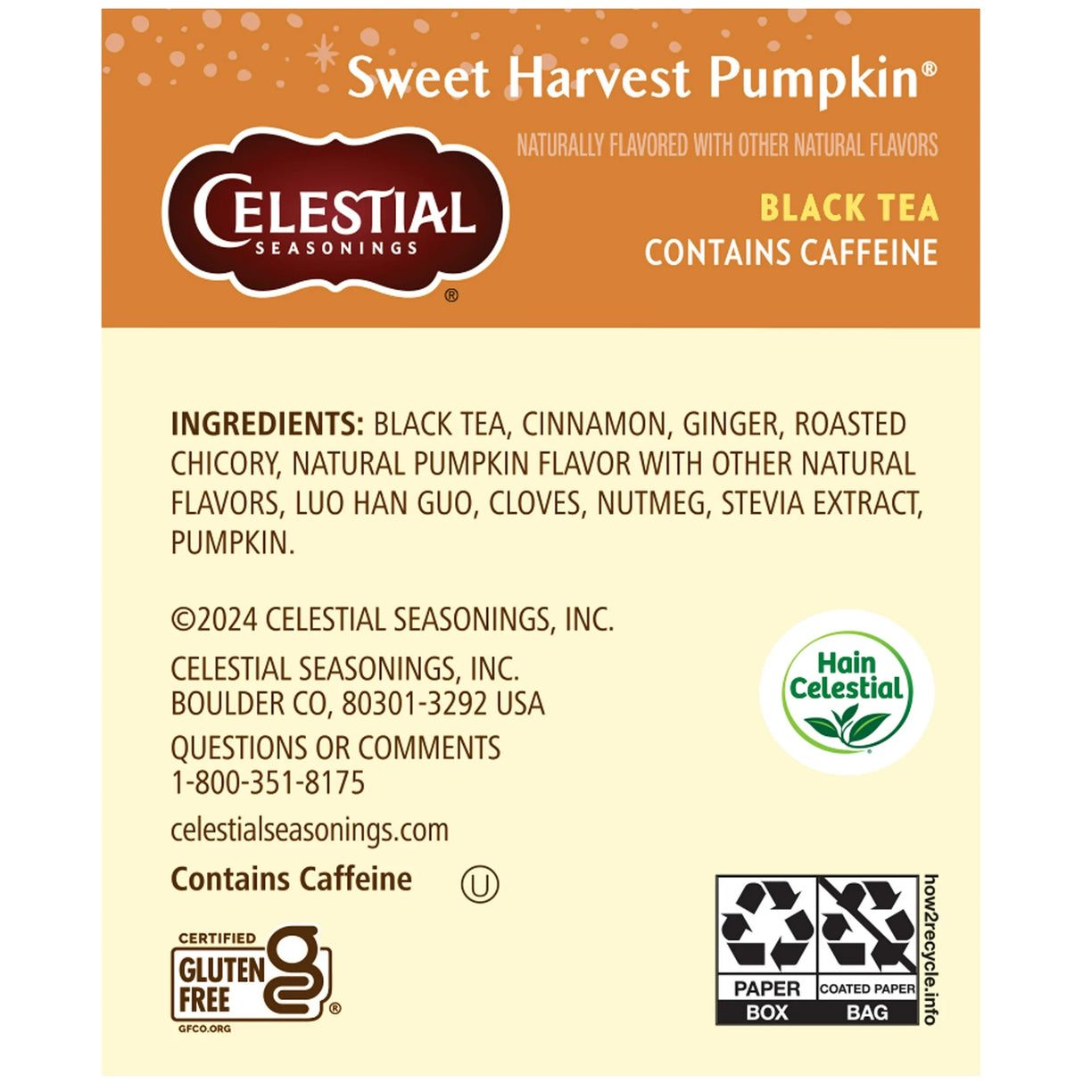 Sweet Harvest Pumpkin Herbal Tea