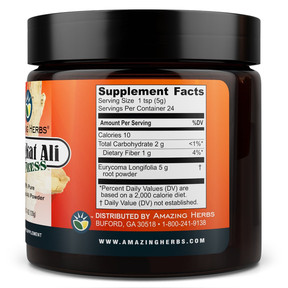 AMAZING HERBS TONGKTALI EXPRESS RAW POWDER 4OZ