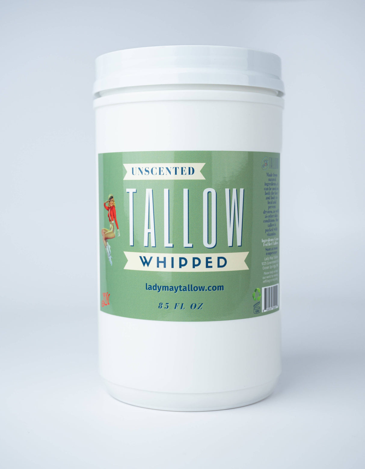 Whipped Tallow – All-Natural Moisturizer | Choose Scent & Size (2oz–85oz): Unscented / 9oz