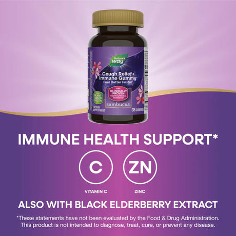 Nature's Way Sambucus Relief Adult Gummy  36 Gummies