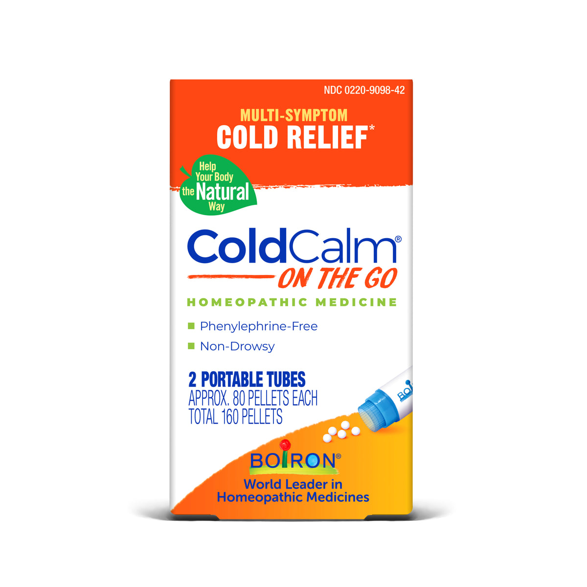 Medicamento homeopático Cold Calm para llevar