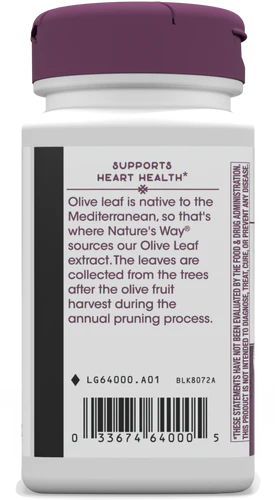 Nature's Way Olive Leaf Premium Extract 60 Vgn Cp