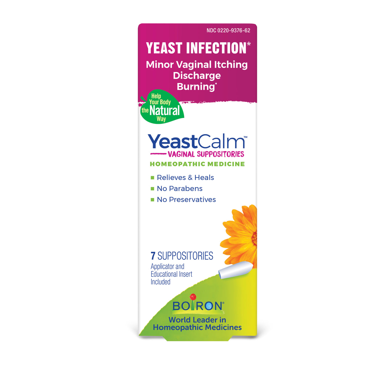 Supositorios vaginales Boiron YeastCalm