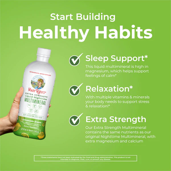 Mary Ruth's Extra Strength Liquid Nighttime Multimineral 30oz