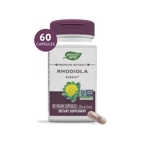 Nature's Way Rhodiola Premium Extract 60 Vgn Cp
