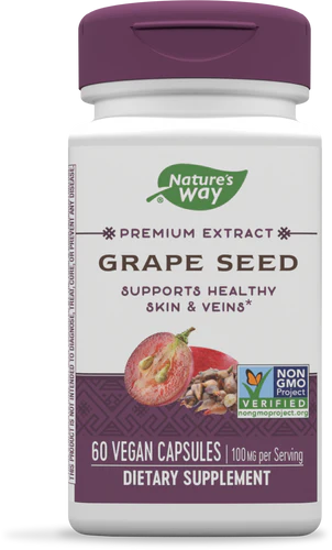 Nature's Way Grape Seed Premium Extract 60 VgnCp