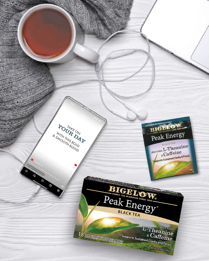 Peak Energy Black Tea with L-Theanine & Caffeine