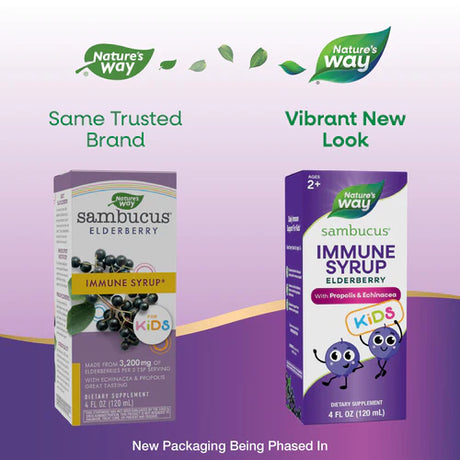 Nature's Way Sambucus Immune Syrup for Kids 4 Fl Oz