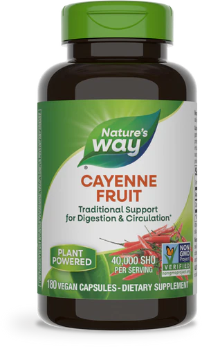 Nature's Way Cayenne Fruit 40,000 SHU 180 Vgn Cp