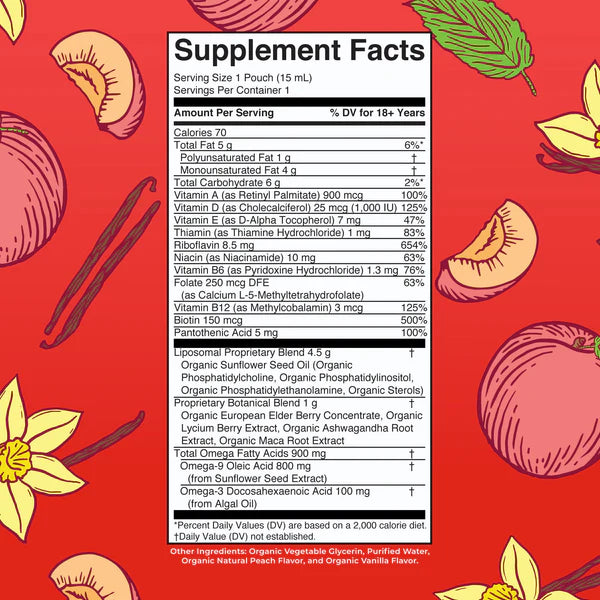 Mary Ruth's Organic Men's Multivitamin Liposomal Box (14 pouches - 0.5 oz each)