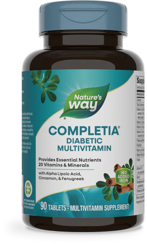 Nature's Way Completia® Diabetic Complete Multi-Vitamin (iron-free) 90 Tb