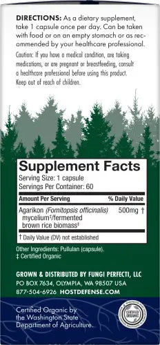 Host Defense Agarikon 60 count