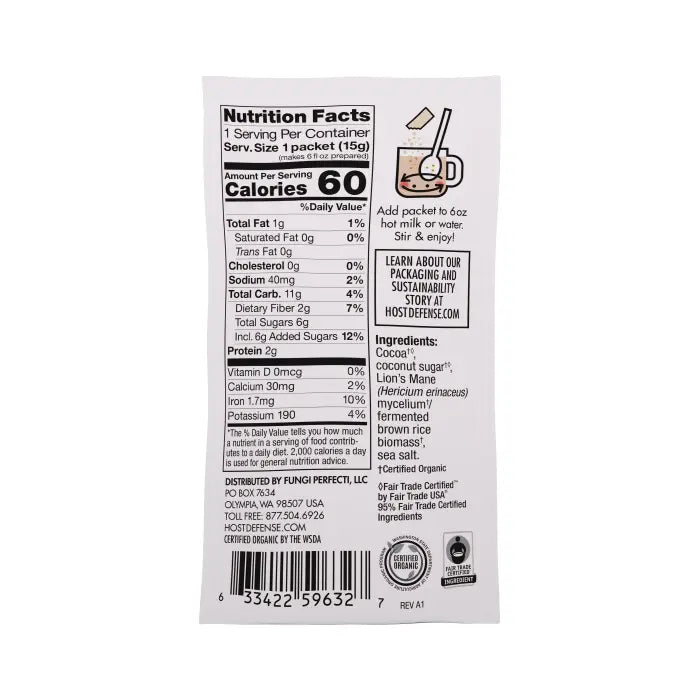 Host Defense MycoBrew® Cocoa 1 Box