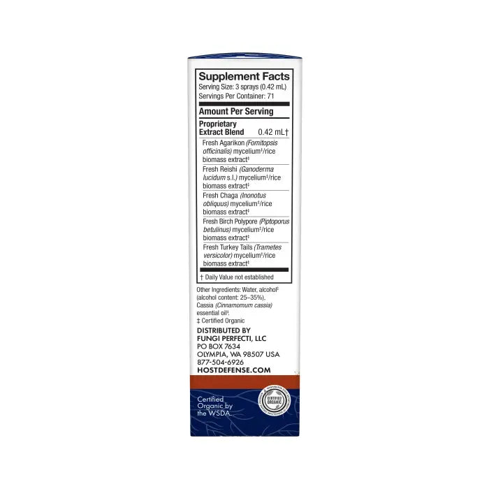 Host Defense MycoShield® Throat Spray - Cinnamon Flavor 1 fluid oz.