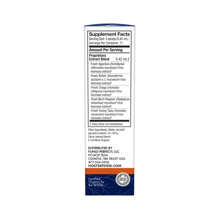 Host Defense MycoShield® Throat Spray - Citrus Flavor 1 fluid oz.