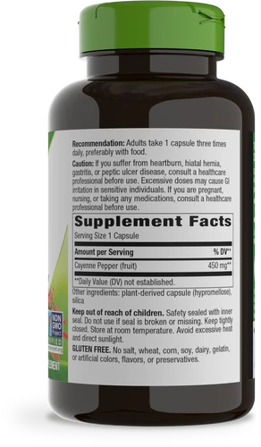 Nature's Way Cayenne Fruit 40,000 SHU 180 Vgn Cp