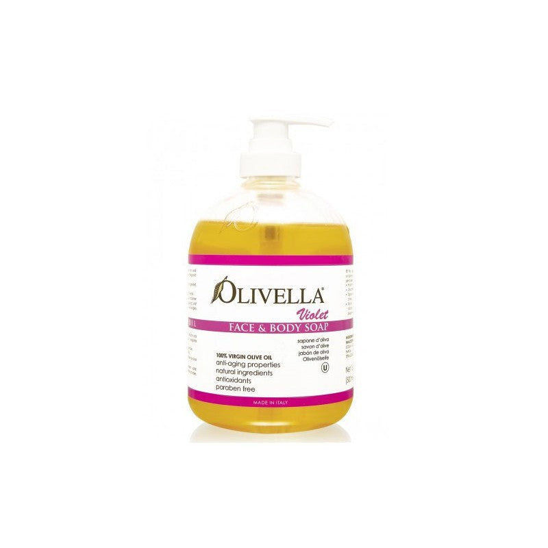 OLIVELLA LIQUID SOAP PUMP VIOLET 16.9OZ