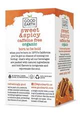 GOOD EARTH TEAS Organic Sweet & Spicy Herbal Tea Caffeine Free 18 BAG