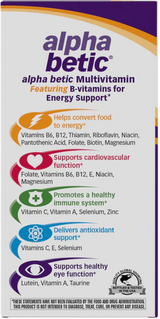 Nature's Way alpha betic® Multivitamin, Energy Support 30 Tb