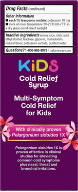Nature's Way Umcka® ColdCare KIDS Cherry Syrup 4 Fl Oz