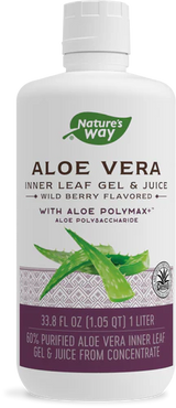 Nature's Way Aloe Vera Inner Leaf Gel & Juice (Wild Berry Flavor) 1 Ltr Lq
