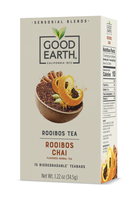 GOOD EARTH TEAS Sensorials Rooibos Chai 15 BAG