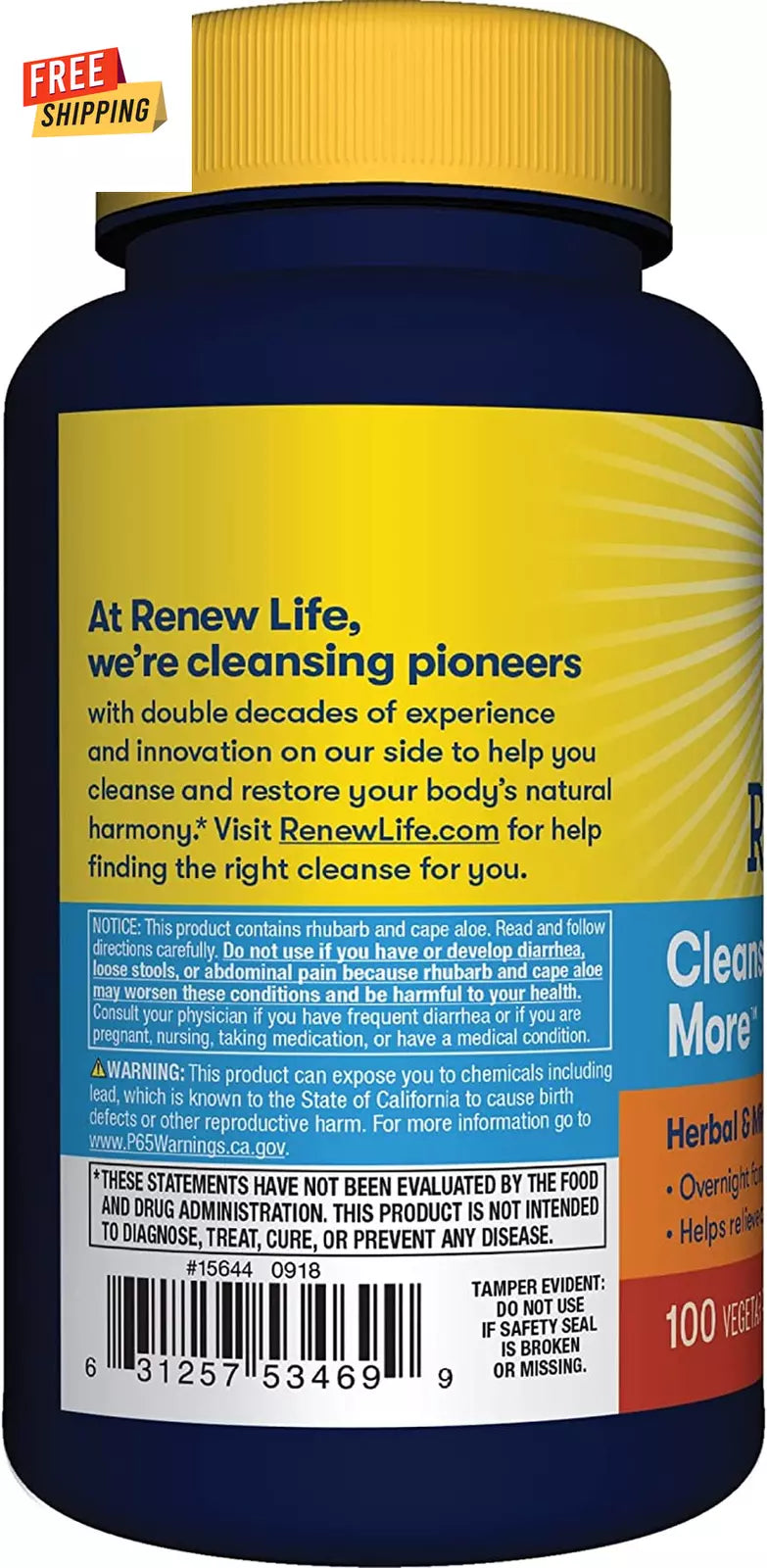 Renew Life CLEANSEMORE 100 CT