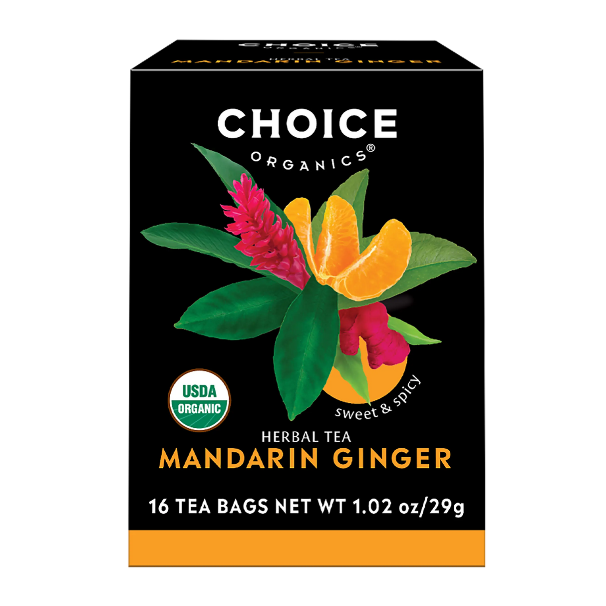 CHOICE ORGANIC TEAS Mandarin Ginger Tea 16 CT