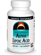 SOURCE NATURALS ALPHA LIPOIC ACID 600MGCAP 120