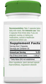 Nature's Way Pau d’Arco Inner Bark 100 Vgn Cp