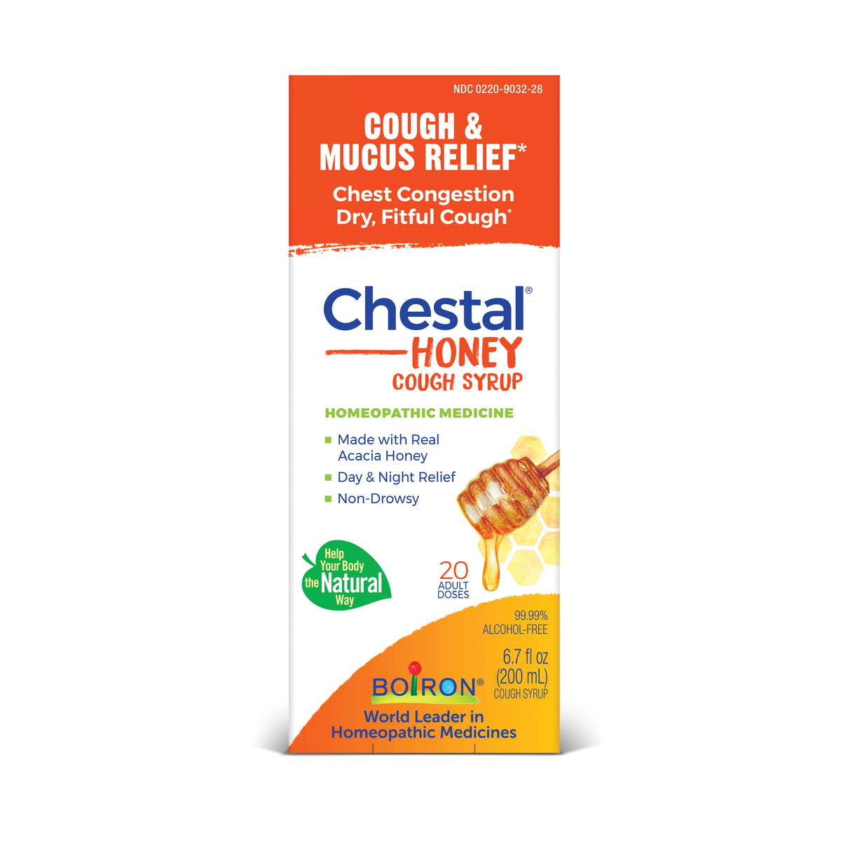 Jarabe para la tos Chestal, medicamento homeopático