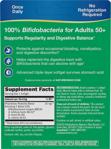 Nature's Way Probiotic Pearls® Adult 50+ 30 Sg
